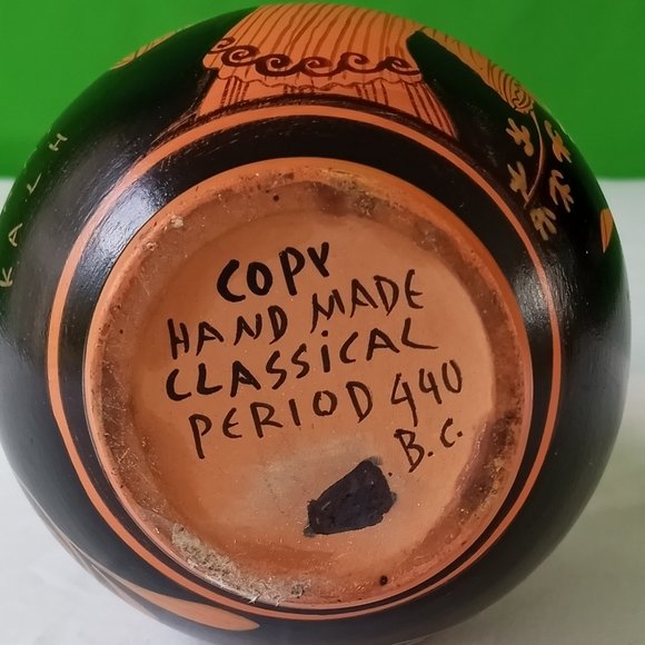 NWOT Hand Made Pottery Jug Copy of Classical Period 440 BC- - Picture 10 of 12